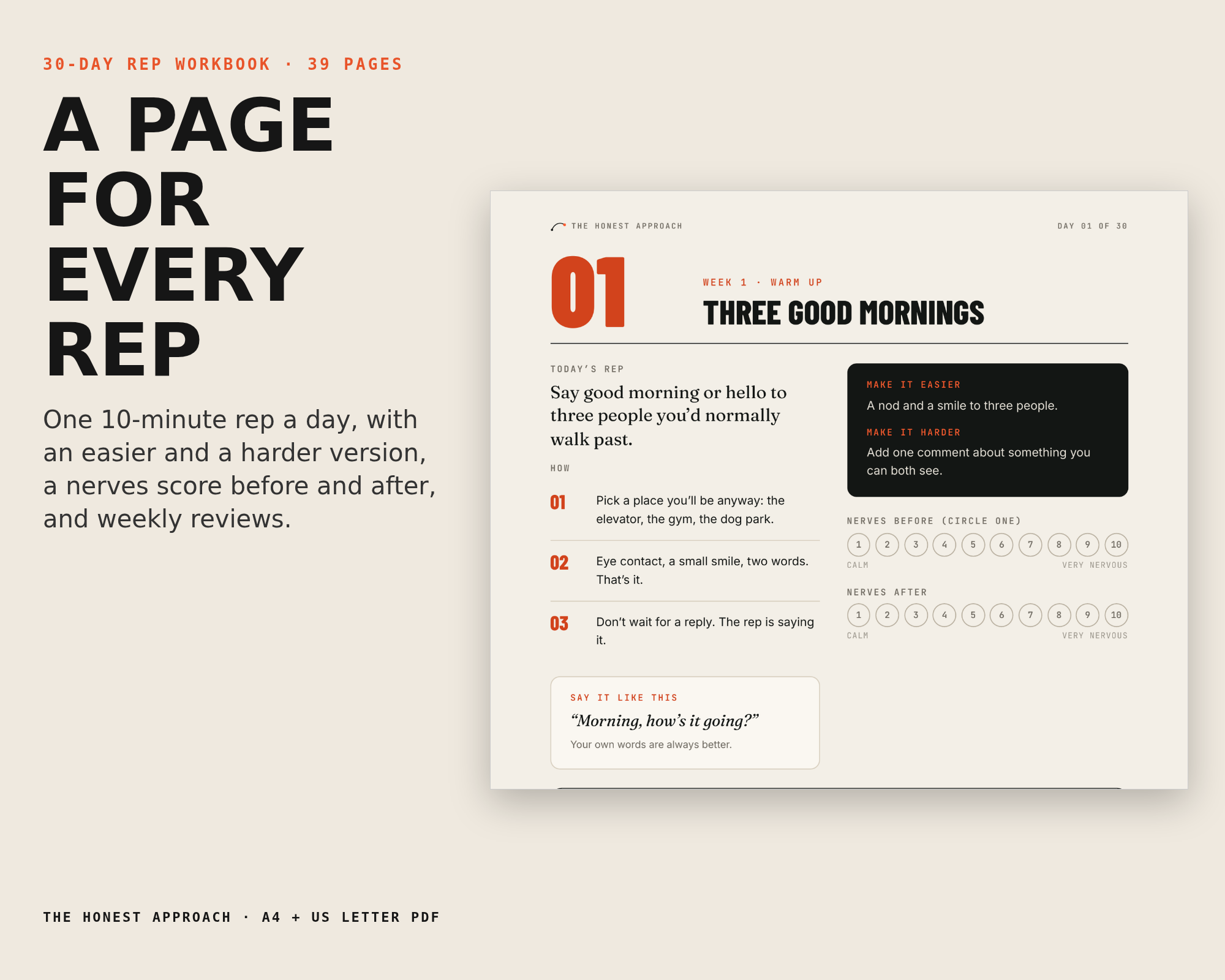 A page for every rep